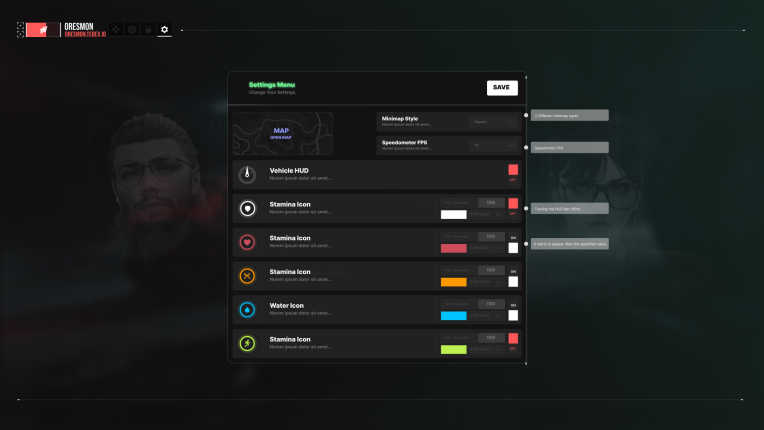 [ESX / QBCORE] 0R-HUD V2